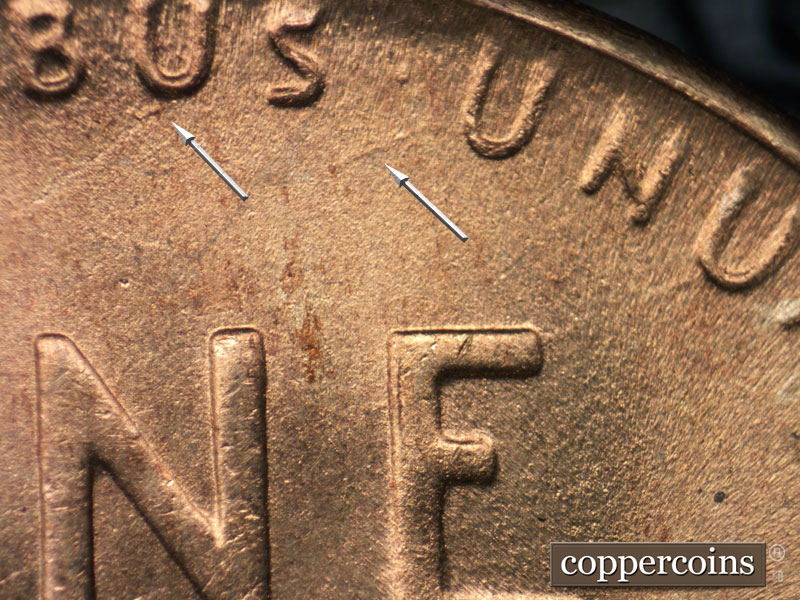 Die-stage C marker on 1946S•1MM•048 (1946 Repunched Mint Mark).