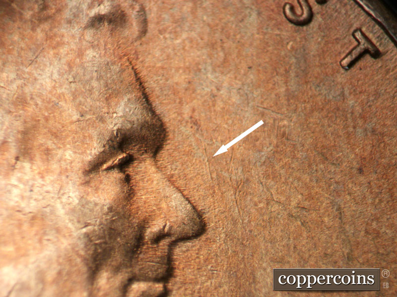 Die-stage B marker on 1946S•1MM•050 (1946 Repunched Mint Mark).