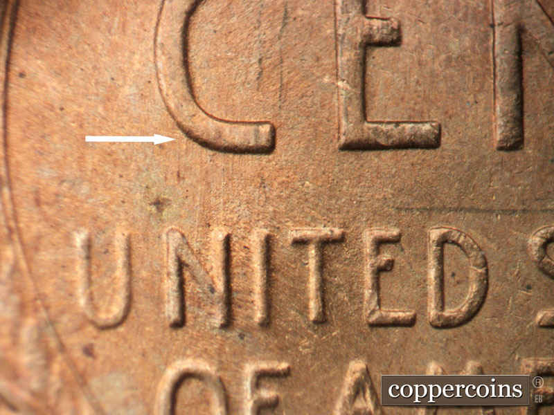 Die-stage B marker on 1946S•1MM•050 (1946 Repunched Mint Mark).