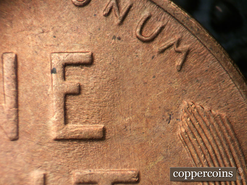Die-stage B marker on 1946S•1MM•051 (1946 Repunched Mint Mark).