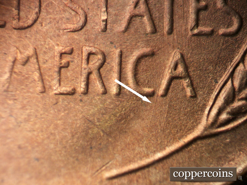 Die-stage B marker on 1946S•1MM•051 (1946 Repunched Mint Mark).