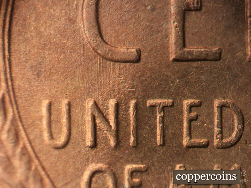 Die-stage B marker on 1946S•1MM•051 (1946 Repunched Mint Mark).