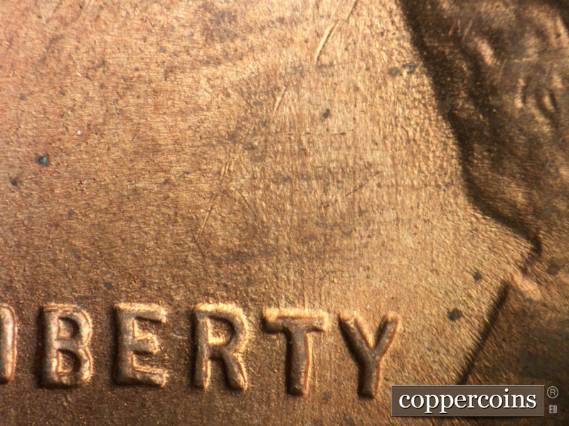 Die-stage B marker on 1946S•1MM•053 (1946 Repunched Mint Mark).