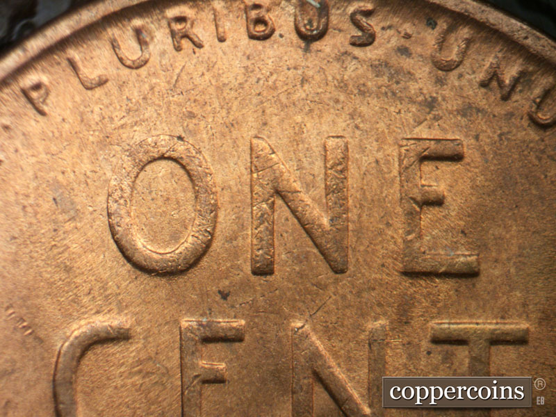 Die-stage B marker on 1946S•1MM•053 (1946 Repunched Mint Mark).