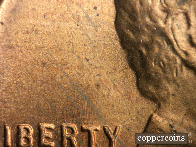 Die-stage B marker on 1946S•1MM•054 (1946 Repunched Mint Mark).