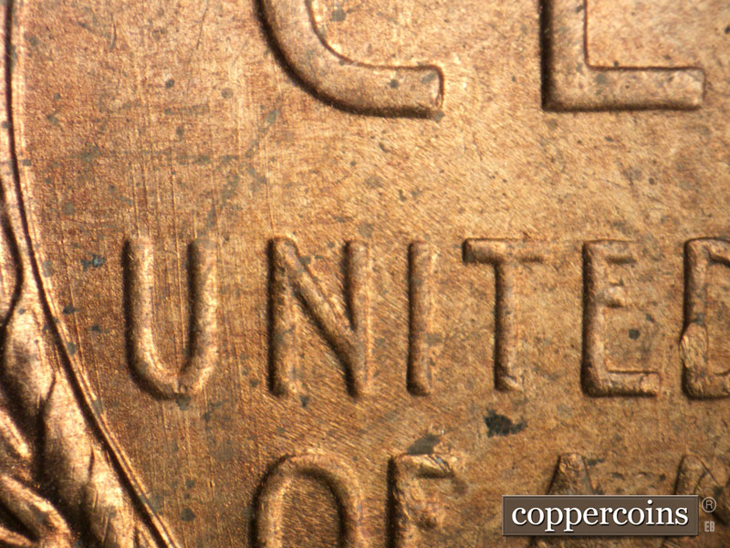 Die-stage B marker on 1946S•1MM•054 (1946 Repunched Mint Mark).