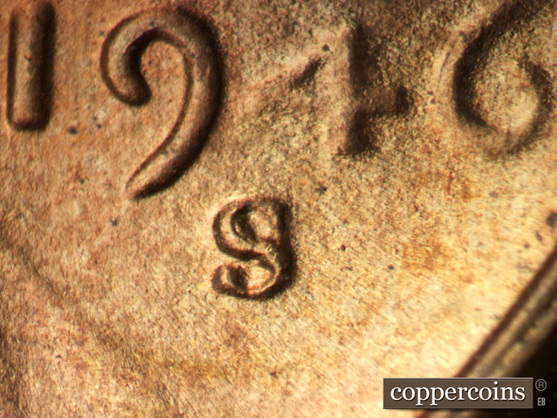 Die-stage C marker on 1946S•1MM•055 (1946 Repunched Mint Mark).