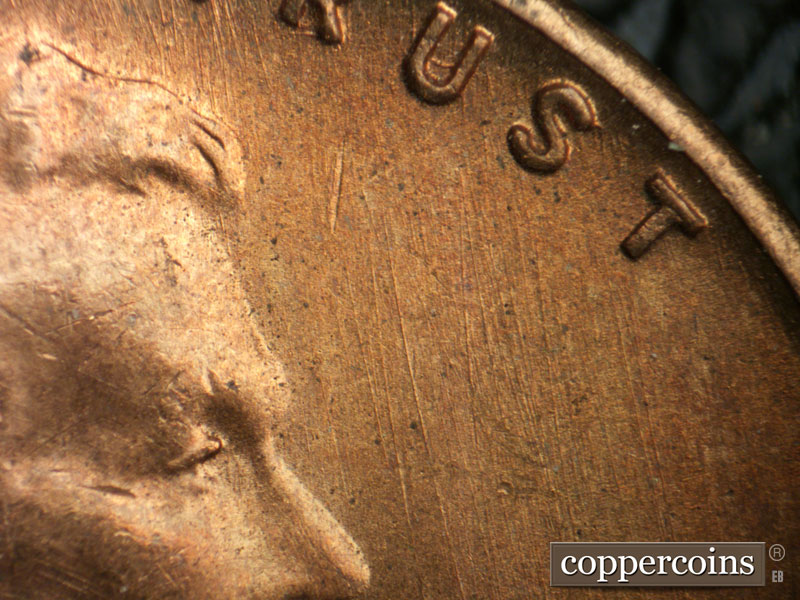 Die-stage B marker on 1946S•1MM•056 (1946 Repunched Mint Mark).