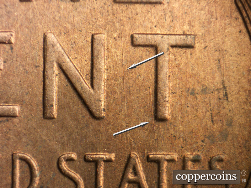 Die-stage B marker on 1946S•1MM•056 (1946 Repunched Mint Mark).