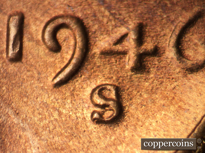 Die-stage C marker on 1946S•1MM•057 (1946 Repunched Mint Mark).