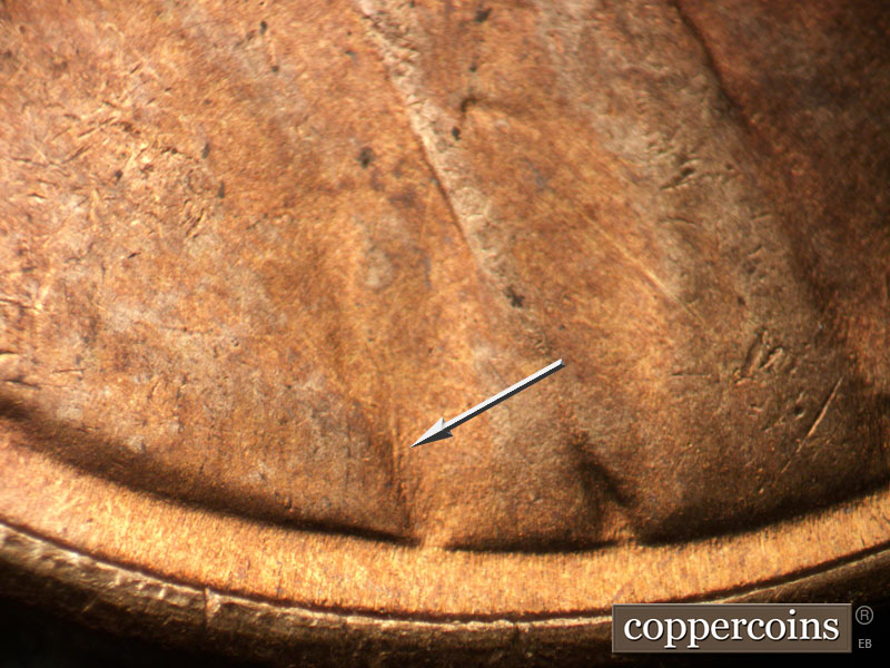 Die-stage C marker on 1946S•1MM•057 (1946 Repunched Mint Mark).