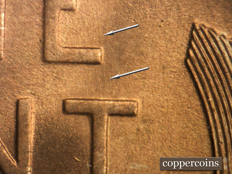 Die-stage C marker on 1946S•1MM•058 (1946 Repunched Mint Mark).