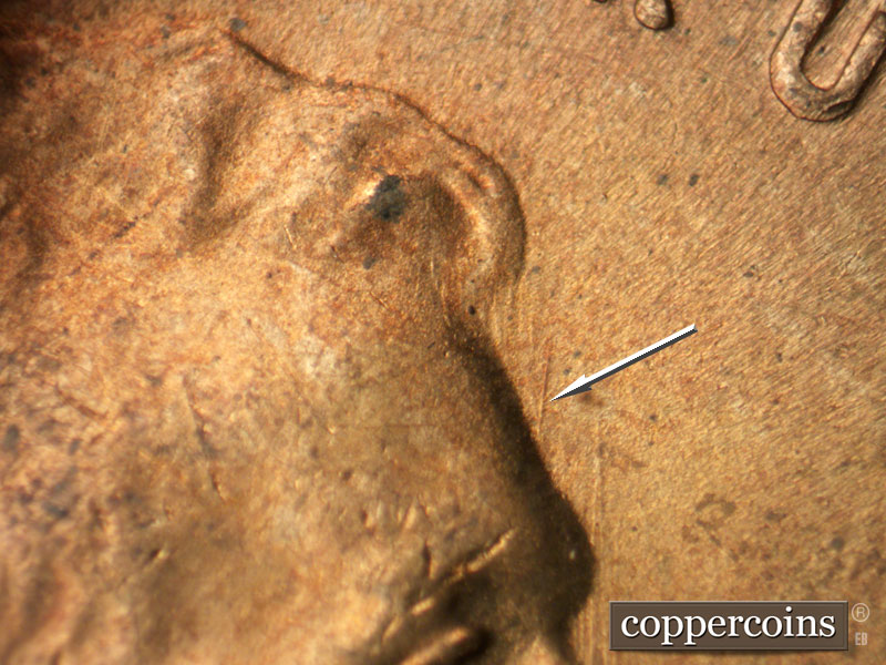 Die-stage B marker on 1946S•1MM•060 (1946 Repunched Mint Mark).