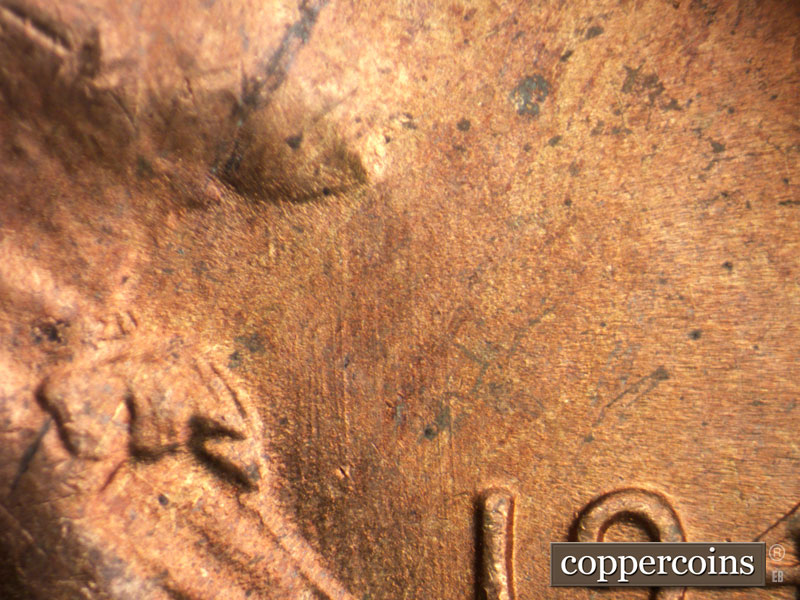 Die-stage B marker on 1946S•1MM•062 (1946 Repunched Mint Mark).