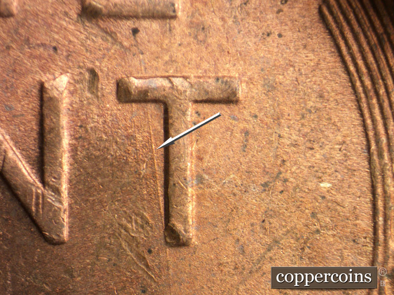 Die-stage B marker on 1946S•1MM•062 (1946 Repunched Mint Mark).