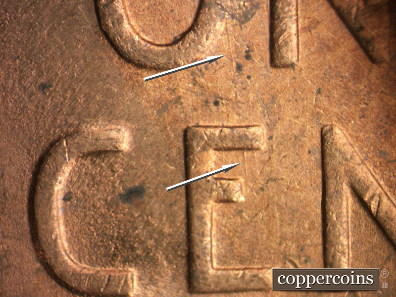 Die-stage B marker on 1946S•1MM•062 (1946 Repunched Mint Mark).