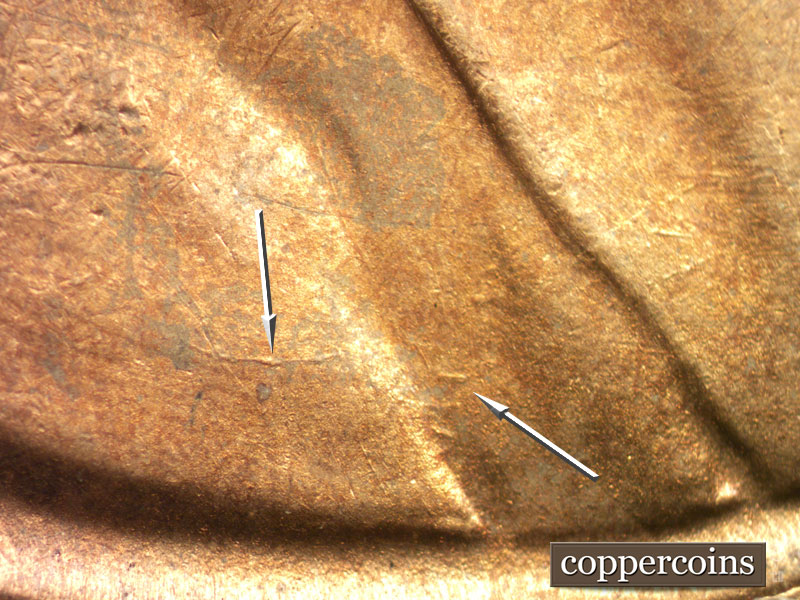 Die-stage B marker on 1946S•1MM•063 (1946 Repunched Mint Mark).