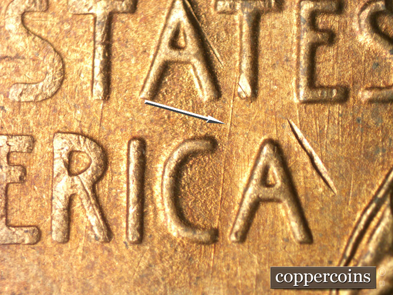 Die-stage B marker on 1946S•1MM•063 (1946 Repunched Mint Mark).