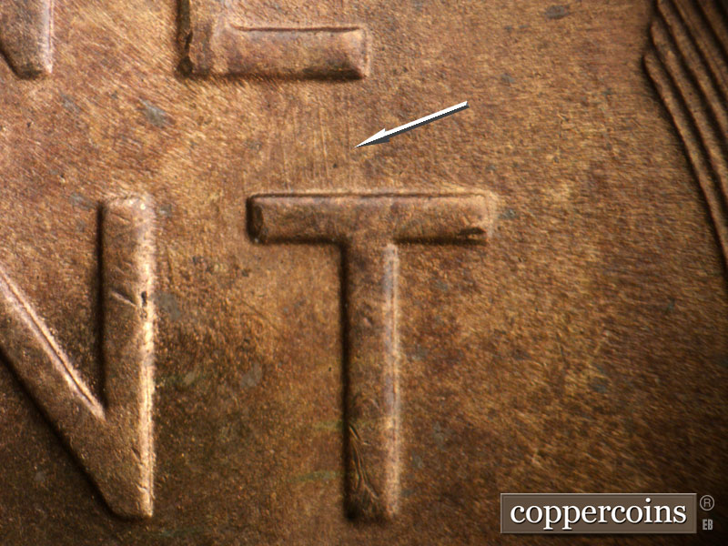 Die-stage B marker on 1946S•1MM•064 (1946 Repunched Mint Mark).