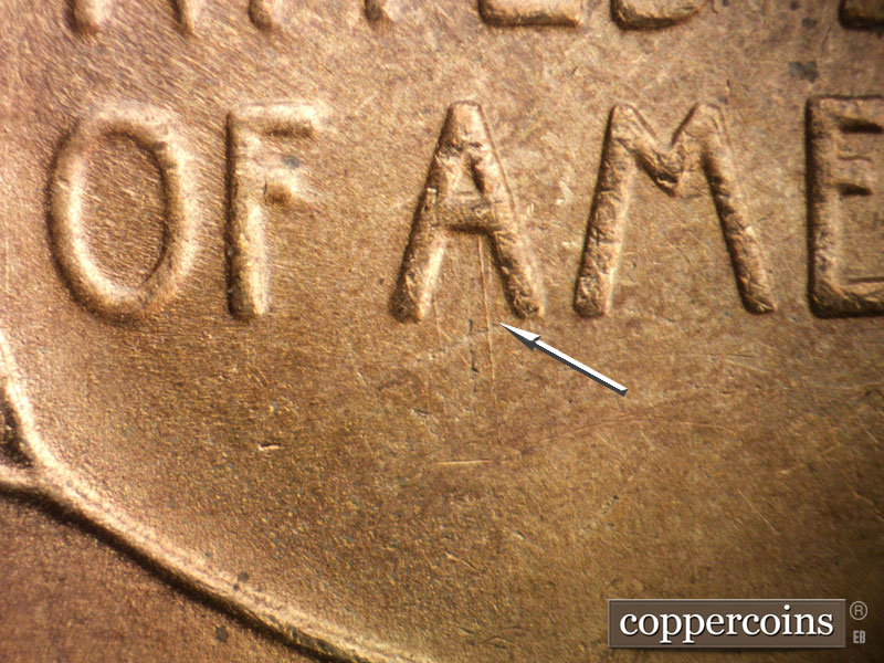 Die-stage B marker on 1946S•1MM•064 (1946 Repunched Mint Mark).