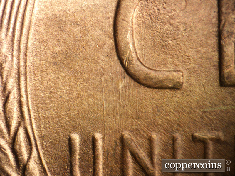 Die-stage B marker on 1946S•1MM•064 (1946 Repunched Mint Mark).