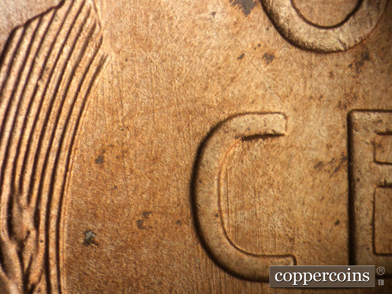 Die-stage C marker on 1946S•1MM•065 (1946 Repunched Mint Mark).