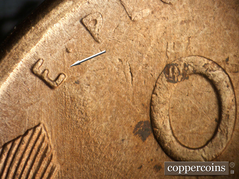 Die-stage C marker on 1946S•1MM•065 (1946 Repunched Mint Mark).