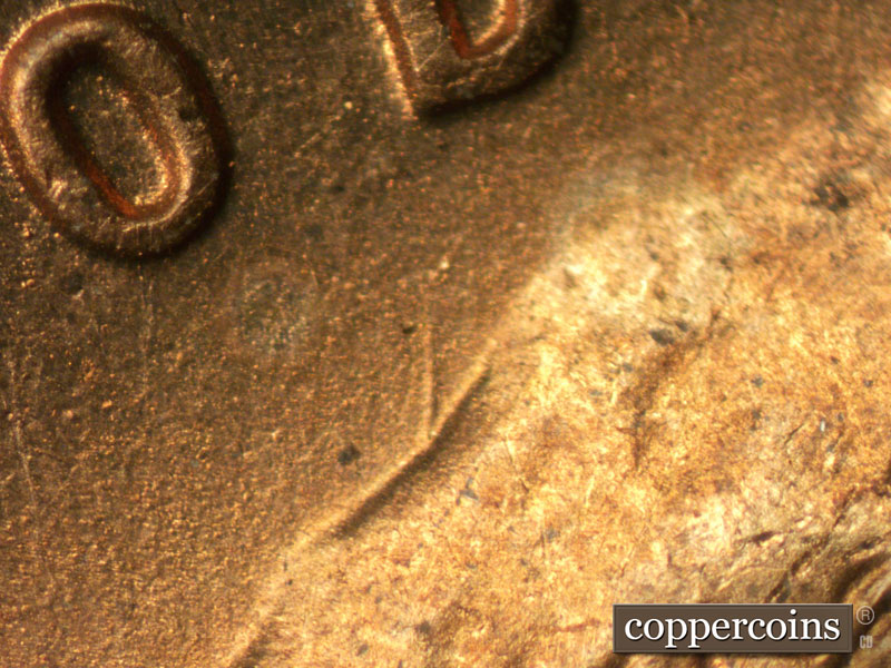 Die-stage B marker on 1946S•1MM•067 (1946 Repunched Mint Mark).
