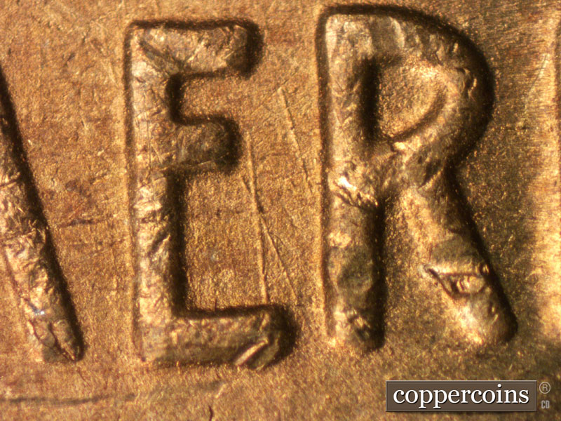 Die-stage B marker on 1946S•1MM•067 (1946 Repunched Mint Mark).