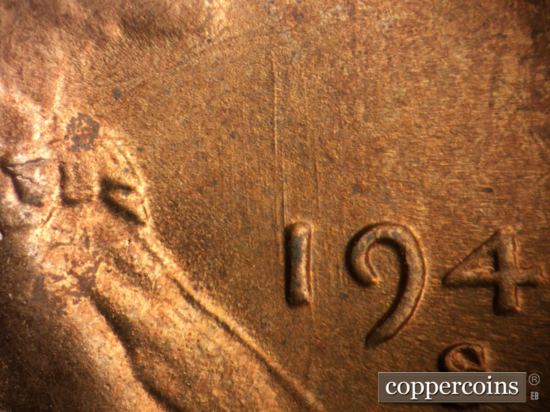 Die-stage B marker on 1946S•1MM•068 (1946 Repunched Mint Mark).