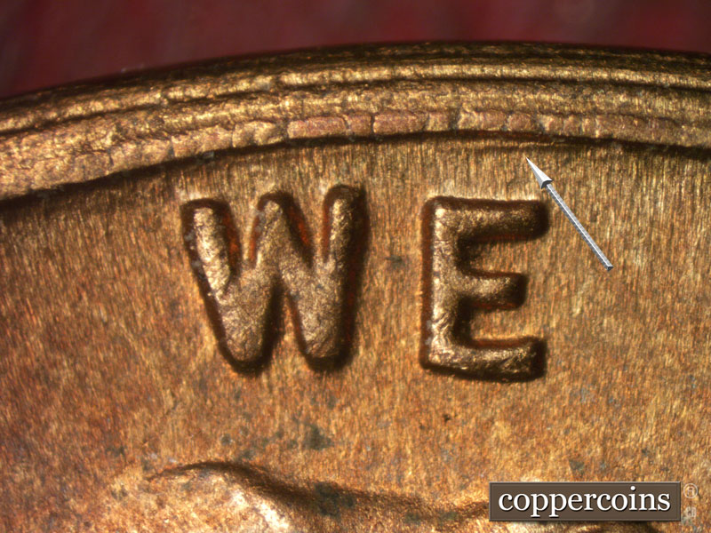 Die-stage B marker on 1946S•1MM•072 (1946 Repunched Mint Mark).