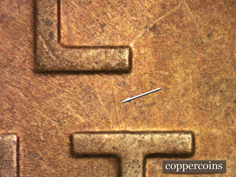 Die-stage B marker on 1946S•1MM•072 (1946 Repunched Mint Mark).