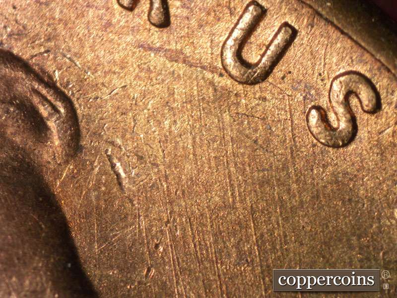Die-stage B marker on 1946S•1MM•074 (1946 Repunched Mint Mark).