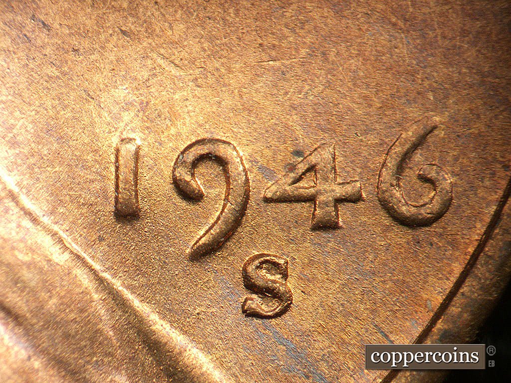 Die-stage A marker on 1946S•1MM•076 showing Date for reference.
