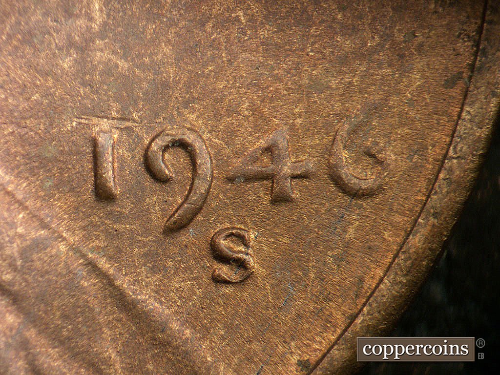 Die-stage C marker on 1946S•1MM•076 showing Date for reference.