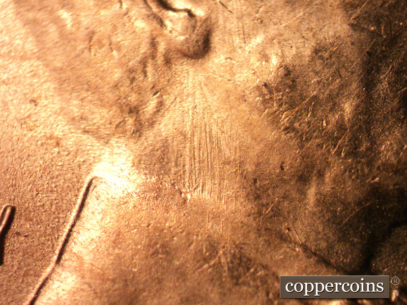 Die-stage B marker on 1946S•1OM•001 (1946 Over Mint Mark).