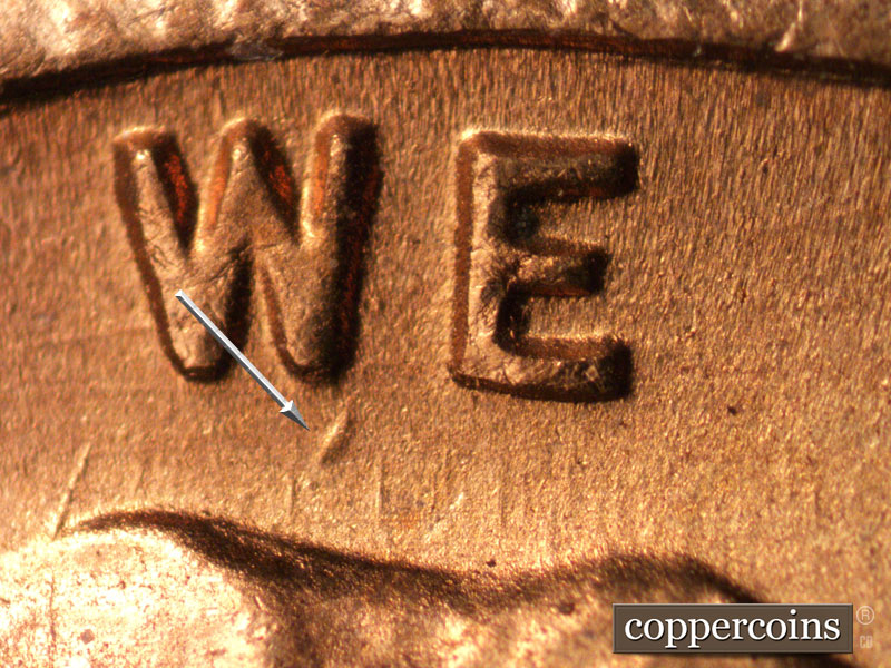 Die-stage B marker on 1946S•1OM•001 (1946 Over Mint Mark).