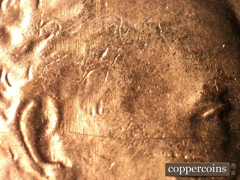 Die-stage B marker on 1946S•1OM•001 (1946 Over Mint Mark).