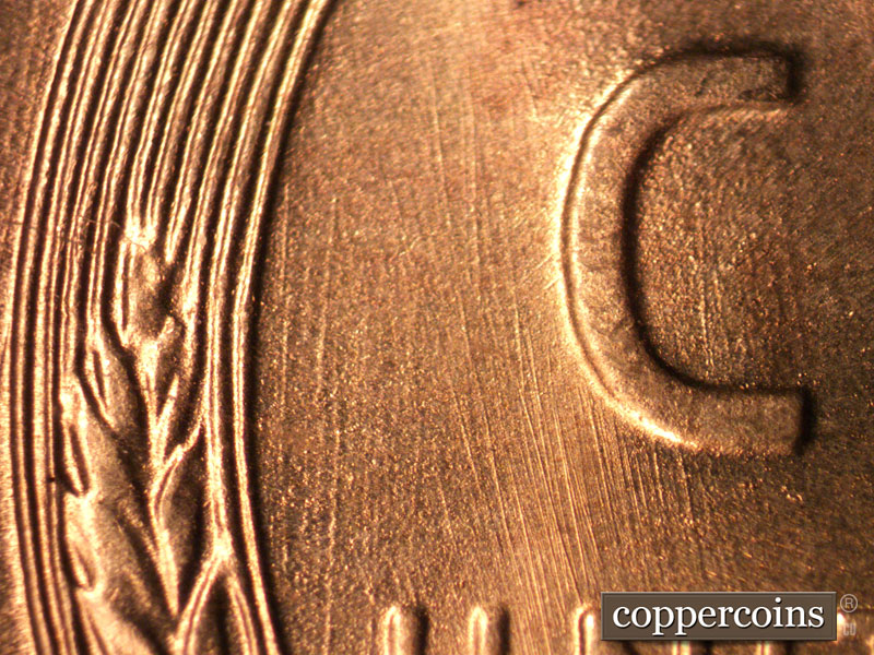 Die-stage B marker on 1946S•1OM•001 (1946 Over Mint Mark).