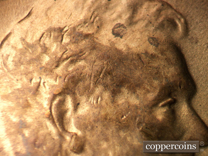 Die-stage C marker on 1947D•1MM•003 (1947 Repunched Mint Mark).