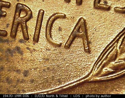 Die-stage C marker on 1947D•1MM•006 (1947 Repunched Mint Mark).