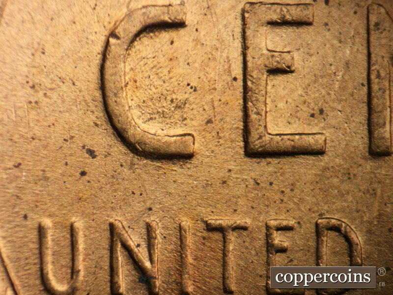 Die-stage B marker on 1947D•1MM•031 (1947 Repunched Mint Mark).