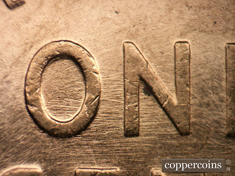 1947 Lincoln cent obverse, CopperCoins die 1947P•1DR•002.