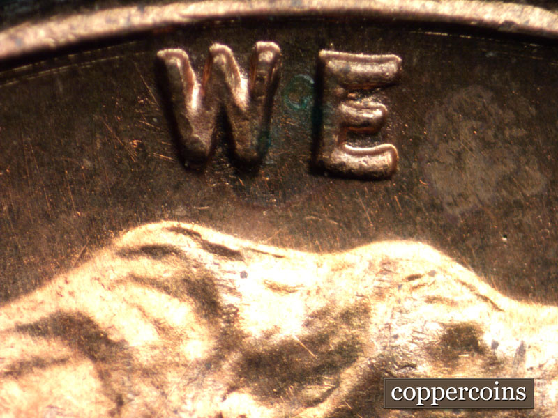 Die-stage A marker on 1947S•1MM•007 (1947 Repunched Mint Mark).