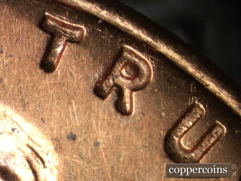 Die-stage A marker on 1947S•1MM•007 (1947 Repunched Mint Mark).
