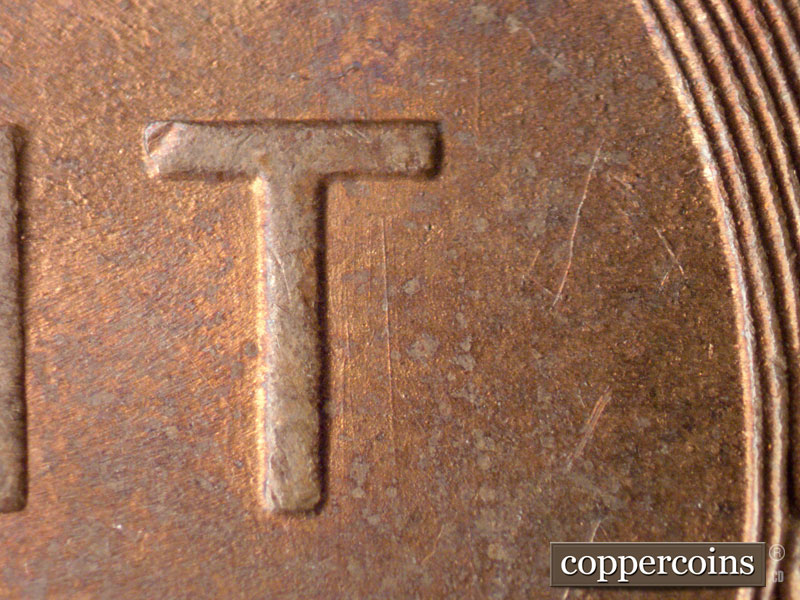 Die-stage C marker on 1947S•1MM•007 (1947 Repunched Mint Mark).