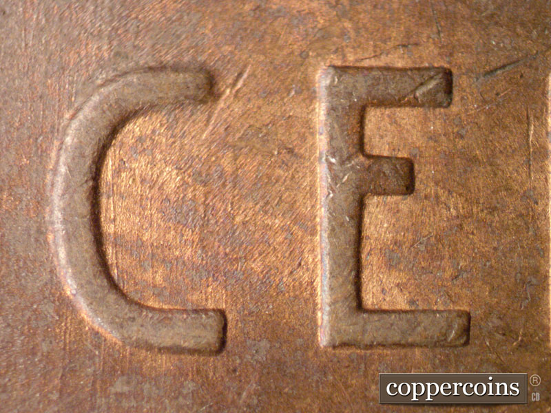 Die-stage C marker on 1947S•1MM•007 (1947 Repunched Mint Mark).