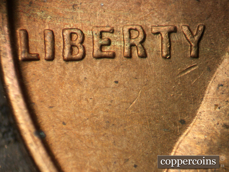 Die-stage B marker on 1947S•1MM•011 (1947 Repunched Mint Mark).