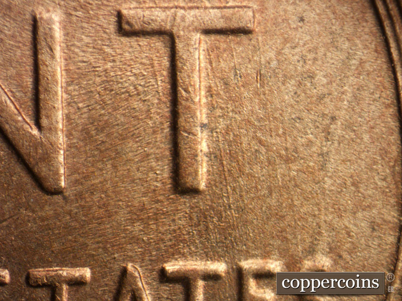 Die-stage B marker on 1947S•1MM•013 (1947 Repunched Mint Mark).