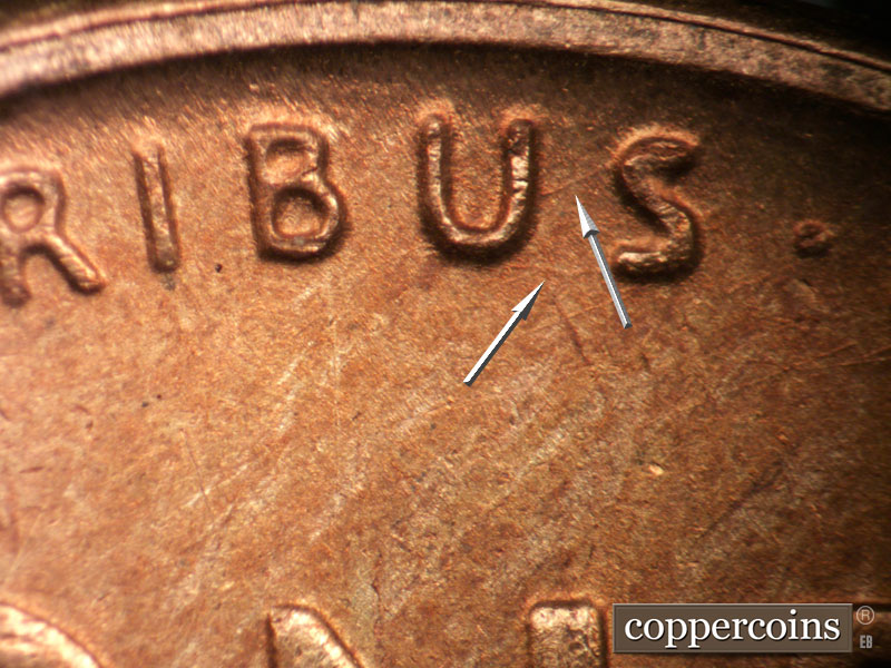 Die-stage C marker on 1947S•1MM•015 (1947 Repunched Mint Mark).
